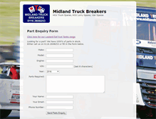 Tablet Screenshot of midlandtruckbreakers.com